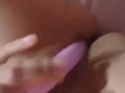 Young Latina masturbates with an object, it looks delicious; a rich vagina 12/16