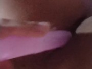 Young Latina masturbates with an object, it looks delicious; a rich vagina 4/16