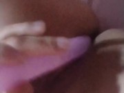 Young Latina masturbates with an object, it looks delicious; a rich vagina 9/16