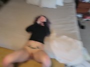 She begs for the dick but I make her play with herself instead and cum for me 7/16