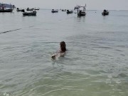 Monika Fox Poses In Pink Bikini With Stars On Beach 15/16