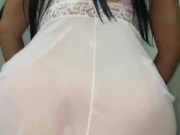 Visita Inesperada do meu vizinho , estava de babydool , o safado jogou leitinho em mim😈💦 3/16