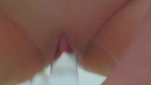 Mommy rides her dildo in the bathroom