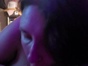Blow job while watching Bob ross