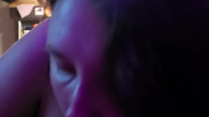 Blow job while watching Bob ross