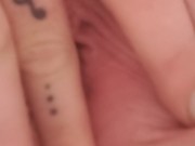 Wet pink pussy