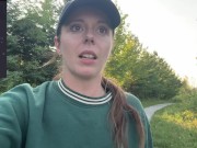 Risky Trail Walk With My Lush! | Public Orgasm | Remote Vibrator 13/16