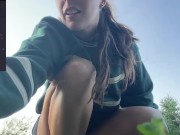 Risky Trail Walk With My Lush! | Public Orgasm | Remote Vibrator 5/16