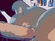 Horny cartoon cock penetrating pussy 14/16