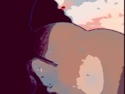 Horny cartoon cock penetrating pussy 7/16