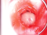 CAMERA INSIDE PUSSY: BIG CUMSHOT IN PUSSY! BEST Internal ASMR in 4K 11/16