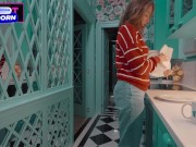 Busty Maid's First Day: Rimming, Ball Sucking, Unexpected Doggy Fuck with Cum on Ass 1/16