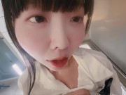 💙美少女濡れ透けJKどスケベ変態オナニーみてください❣️いっぱいアヘ顔しておまんこの中まで丸見えでえっち💞【ゆりんのちいさくてごめんなさい♡】 6/16