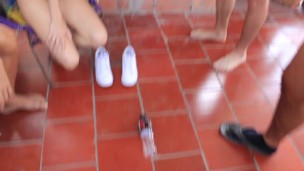 orgy~ mexican students play spin the bottle and ends in orgy sex