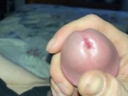 He Stroked His Crooked Dick & Balls Til Cum Spashed! 13/16