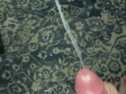 He Stroked His Crooked Dick & Balls Til Cum Spashed! 16/16