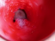 A huge cock inside a wet hole spews liquid and will soon fill with milk 13/16