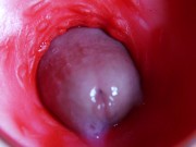 A huge cock inside a wet hole spews liquid and will soon fill with milk 2/16