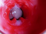 A huge cock inside a wet hole spews liquid and will soon fill with milk 7/16