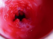 A huge cock inside a wet hole spews liquid and will soon fill with milk 8/16