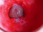 A huge cock inside a wet hole spews liquid and will soon fill with milk 9/16