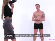 Ex-British Soldier tries Male Modelling and Fucks the Casting Girl - Female Agent 4/16