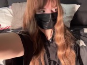 girl with long hair masturbates when no one is home 2/16