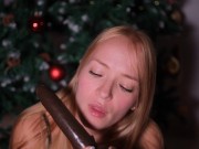 Beautiful schoolgirl sucks black cock