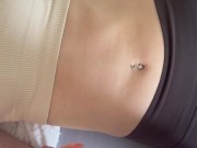 he comes and puts his cock in my mouth and unloads his cum on my butt in leggings 6/16