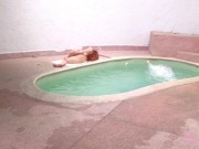 I fucked my friend's girlfriend in the ass at the pool hotel 1/16