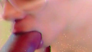 TRON LEGACY BLOW JOB PART 3 THE FACIAL ON HER GLASSES CUM SHOT