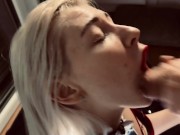 The Snow Maiden with a hard blowjob. New Year's gift in the form of cum in the mouth 6/16