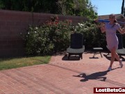 He fucks her in the pool after they all get naked following a strip game 3/16