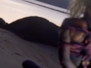 Tattoo Girls Shibari Suspension on public beach in thailand - Bondage BDSM 1/16
