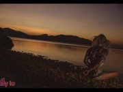 Tattoo Girls Shibari Suspension on public beach in thailand - Bondage BDSM 10/16