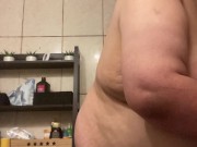 Sucking on my tits and playing with my small cock 11/16