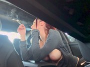 Italian Horny Milf Artemisia Love Smoking in the cat and flashing her OF@ ArtemisiaLove101 4/16