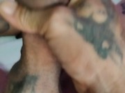 Morning wood leads to me cumin on my soles 13/16