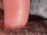 New Licking Toy Playing With My Hairy Fat Pussy Big Clitoris 16/16