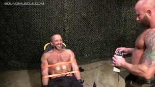 Hairy Sub Enjoys Electric Shock For His Balls And Cock