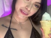 Horny naughty Latina premieres her first Video. She wants to be famous showing her pink pussy