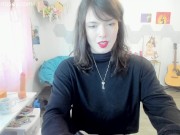 Pleather Skirt Black Turtleneck Desperation