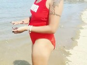 SOLO FEMALE NUDE BEACH LIFE GUARD REAL - Screenshot 4 of 16 - Public