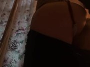 PETITE SLUT IN LEGGINGS FUCKING HER TIGHT ARSE 16/16