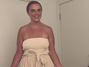 Redhead girlfriend begs for morning facial