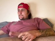 Edge and cum with tatted  hot stud with a  big cock 14/16