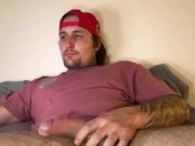 Edge and cum with tatted  hot stud with a  big cock 7/16