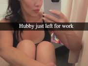 Dirty wife masturbates and makes a husband‘s friend come on snap 2/16