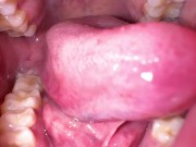 Morocco 18yo Hot Girl Licking Her Mouth Juicy & ASMR Movements Tongue With Red lipstick 10/16