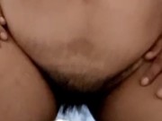 Hot video call with hairy young pussy gets hot when she sees my hard cock - Screenshot 4 of 16 - Girl Masturbating